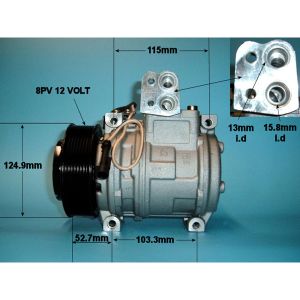 Compressor (AirCon Pump) Multidrive Tractor 6195 Diesel (1990 to 2023)