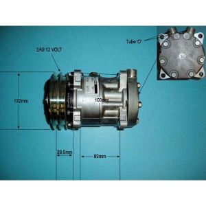 Compressor (AirCon Pump) New Holland / Ford TDD Series Tractor TD60D Diesel (1990 to 2023)