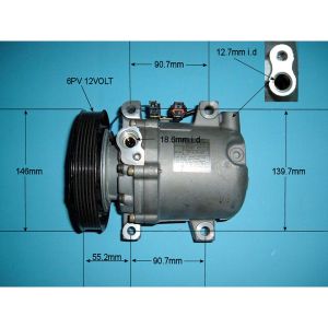 Compressor (AirCon Pump) Nissan Almera 2.0 16v Petrol (Jul 1996 to Jan 1998)