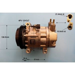 Compressor (AirCon Pump) Nissan 350Z 3.5 V6 Petrol (Oct 2003 to Jan 2009)