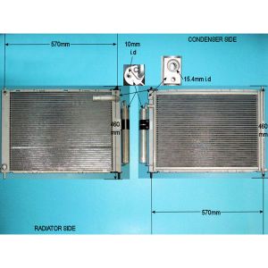 Condenser (AirCon Radiator) Nissan Micra 1.2 16v Petrol (Jan 2003 to Dec 2007)