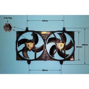 Radiator Cooling Fan Nissan Almera 1.5 Petrol (Jan 2002 to 2023)