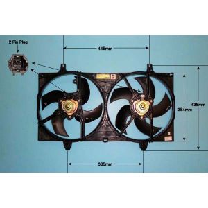 Radiator Cooling Fan Nissan Primera 1.6 Petrol (Jan 2002 to 2023)