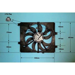 Radiator Cooling Fan Nissan Juke 1.6 CVTC Petrol (Aug 2014 to 2023)