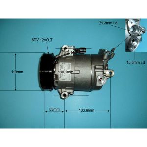 Compressor (AirCon Pump) Nissan Qashqai 2.0 Petrol (Feb 2007 to Oct 2009)