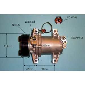 Compressor (AirCon Pump) Nissan Navara / King Cab 2.5 Dci Diesel (Sep 2009 to 2023)