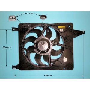 Condenser Cooling Fan Nissan Qashqai 1.5 Dci Diesel (Feb 2007 to Jan 2010)