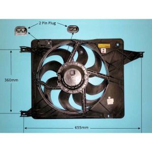 Condenser Cooling Fan Nissan Qashqai 1.5 Dci Diesel (Dec 2011 to Nov 2013)