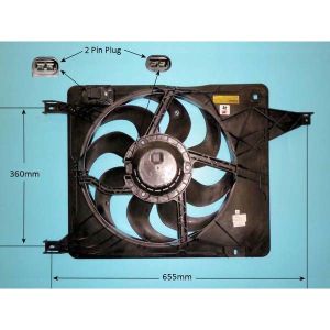 Condenser Cooling Fan Nissan Qashqai 2.0 Petrol (Oct 2009 to Oct 2011)