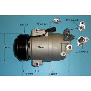 Compressor (AirCon Pump) Nissan Pathfinder 4.0 V6 Petrol (Mar 2005 to Sep 2012)