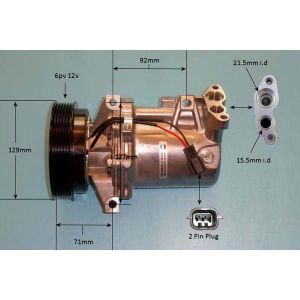 Compressor (AirCon Pump) Nissan Juke 1.5 DCi Diesel (May 2014 to 2023)