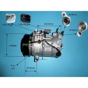 Compressor (AirCon Pump) Nissan X Trail 2.0 Petrol (Sep 2014 to 2023)