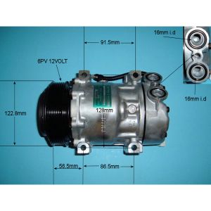 Compressor (AirCon Pump) Peugeot 206 2.0 16v GTi Petrol (Jun 1999 to Dec 1999)
