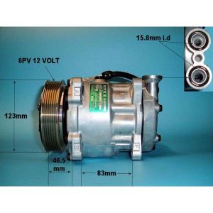 Compressor (AirCon Pump) Peugeot 206 1.1i Petrol (Sep 1998 to Oct 2002)