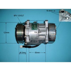 Compressor (AirCon Pump) Peugeot 306 1.9 TD Diesel (May 1993 to Mar 1997)