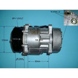 Compressor (AirCon Pump) Peugeot 206 1.9 D Diesel (Jul 2002 to Sep 2003)