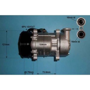 Compressor (AirCon Pump) Peugeot 206 1.4 Petrol (Sep 1998 to Oct 2002)