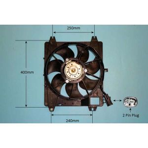 Radiator Cooling Fan Peugeot 107 1.4 HDi Diesel (Jun 2005 to 2023)