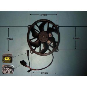 Radiator Cooling Fan Peugeot 407 2.2 HDi Diesel (Jun 2006 to Feb 2008)