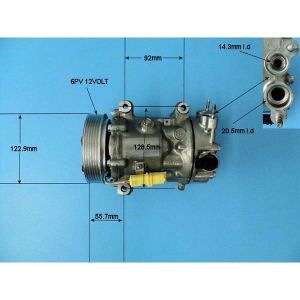 Compressor (AirCon Pump) Peugeot 2008 1.4 HDi Diesel (Mar 2013 to 2023)