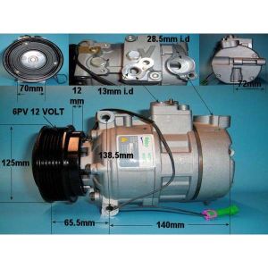 Compressor (AirCon Pump) Porsche 911 (996 Chassis) 1997-06 3.6 TURBO Petrol (Sep 2001 to Aug 2005)