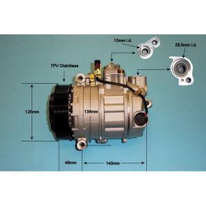 Compressor (AirCon Pump) Porsche Cayenne 4.5 Turbo Petrol (Nov 2002 to Dec 2006)