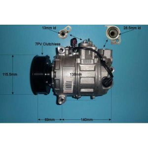 Compressor (AirCon Pump) Porsche Cayenne 3.6 Petrol (Dec 2006 to Sep 2010)