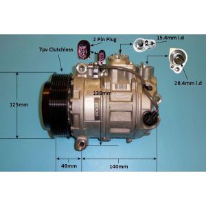 Compressor (AirCon Pump) Porsche Panamera 4.8 32v Turbo Petrol (Jul 2013 to Oct 2016)