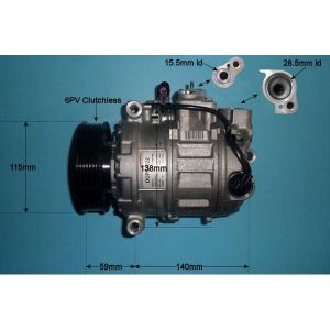 Compressor (AirCon Pump) Porsche Cayenne 3.0 D Diesel (Jun 2010 to 2023)
