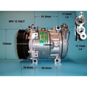 Compressor (AirCon Pump) Renault Clio MK2 1.9 D Diesel (Mar 1998 to Jan 1999)