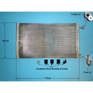 Condenser (AirCon Radiator) Renault Espace MK3 2.0 16v Petrol (Oct 1998 to Oct 2002)