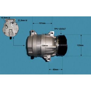 Compressor (AirCon Pump) Renault Laguna MK2 1.8 16v Petrol (Mar 2004 to Oct 2007)