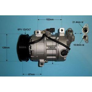Compressor (AirCon Pump) Renault Fluence 1.6 16v Petrol (Feb 2010 to Mar 2011)