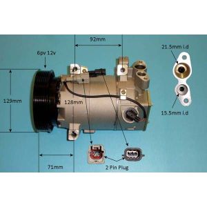 Compressor (AirCon Pump) Renault Clio MK4 (2012-) 1.5 Dci Diesel (Nov 2012 to 2023)