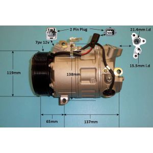 Compressor (AirCon Pump) Renault Captur 1.3 TCe Petrol (Mar 2018 to 2021)