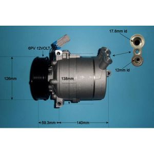 Compressor (AirCon Pump) Saab 9-5 2.2 TiD Diesel (2003 to Dec 2009)