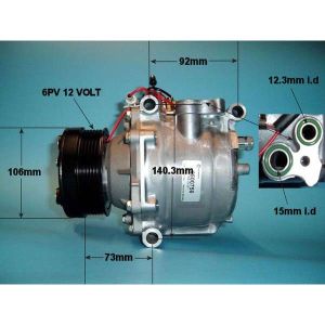 Compressor (AirCon Pump) Saab 9-3 2.0 TURBO Petrol (Feb 1998 to Sep 2002)