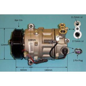 Compressor (AirCon Pump) Saab 9-5 2.0 TTiD Diesel (May 2010 to 2023)