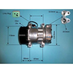 Compressor (AirCon Pump) Scania Truck P.G.R.T SERIES Diesel (Jan 2008 to Mar 2009)