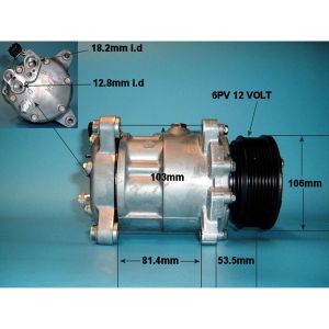 Compressor (AirCon Pump) Seat Arosa 1.4 Petrol (Feb 1999 to Oct 1999)