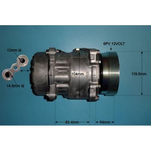 Compressor (AirCon Pump) Seat Alhambra 1.8 TURBO Petrol (Oct 1997 to Apr 2000)