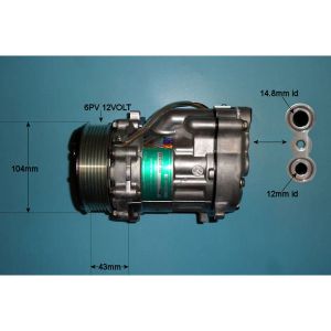 Compressor (AirCon Pump) Seat Arosa 1.0 Petrol (Apr 1998 to Feb 1999)