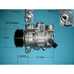 Compressor (AirCon Pump) Seat Exeo 2.0 TDi Diesel (Mar 2009 to May 2013)