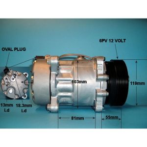 Compressor (AirCon Pump) Skoda Octavia MK1 1997-2010 1.8 20v Petrol (Jun 1999 to Feb 2003)