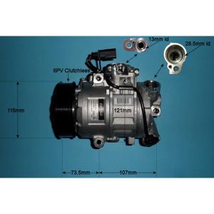 Compressor (AirCon Pump) Skoda Fabia MK1 1.9 SDi Diesel (Jan 2005 to Mar 2008)