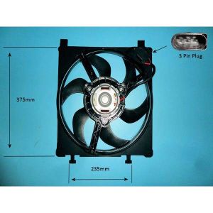 Radiator Cooling Fan Skoda Citigo 1.0 Petrol (Oct 2011 to Aug 2019)