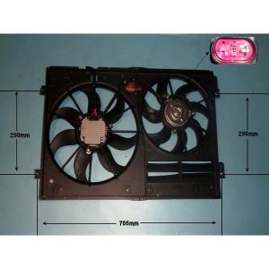 Radiator Cooling Fan Skoda Fabia MK2 1.4 TSi Petrol (May 2010 to Dec 2014)