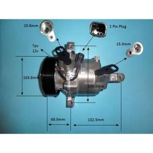 Compressor (AirCon Pump) Smart / MCC For Two Cabrio 0.9 Petrol (Jul 2014 to 2023)