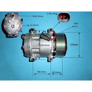 Compressor (AirCon Pump) Steyr Tractor CVT120 Diesel (1990 to 2023)