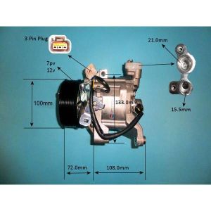 Compressor (AirCon Pump) Subaru Forester 2.0 D Diesel (Jan 2008 to Sep 2013)